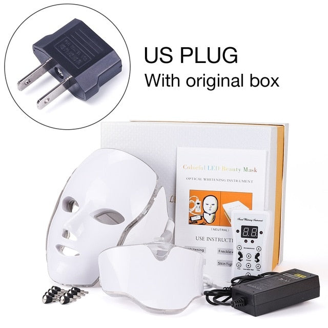 Bestdeals4u™ Foreverlily 7 Colors Led Facial Mask Led
