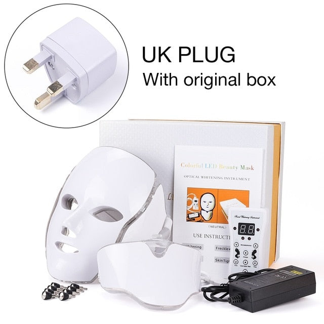 Bestdeals4u™ Foreverlily 7 Colors Led Facial Mask Led